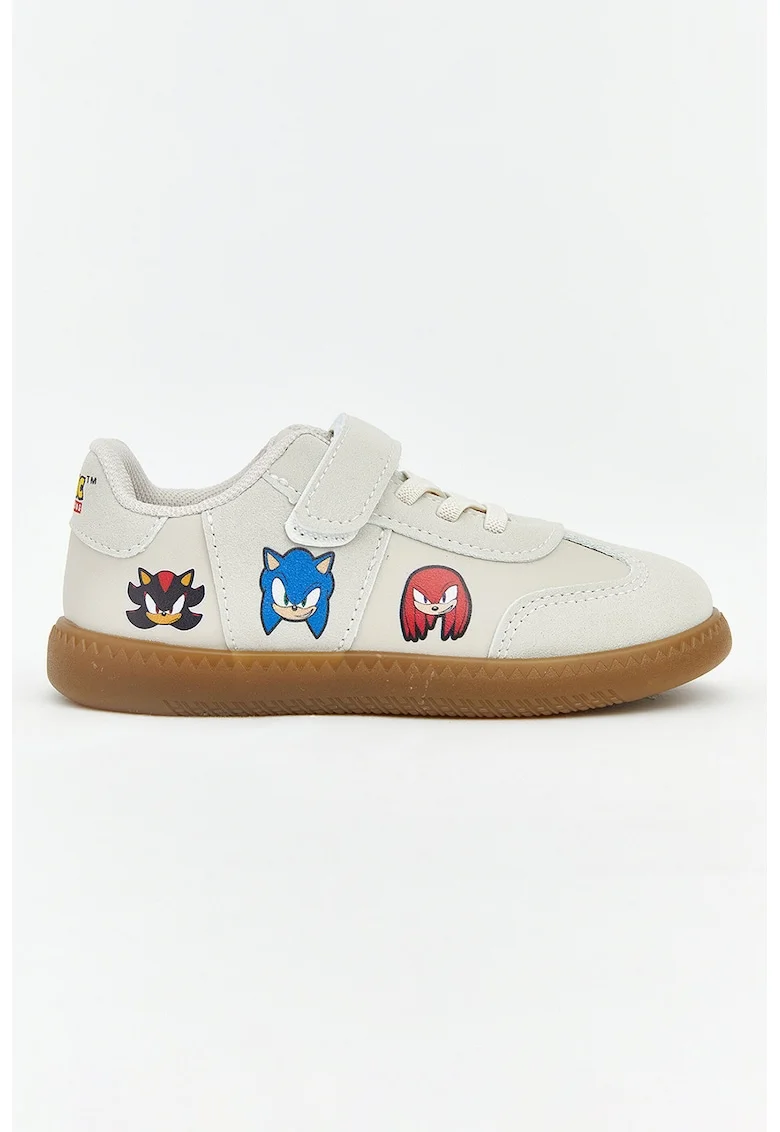Pantofi sport cu imprimeu desene animate, Gri deschis