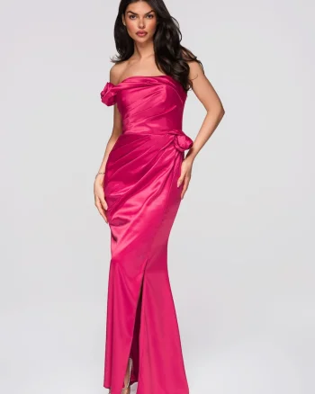 Rochie de seara maxi  LA-OM-DLR278, Fucsia