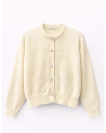 Cardigan dama,  texturat, lung, galben lamaie, poliester, One Size
