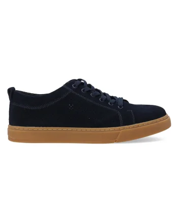 Pantofi sport din piele intoarsa, Bleumarin