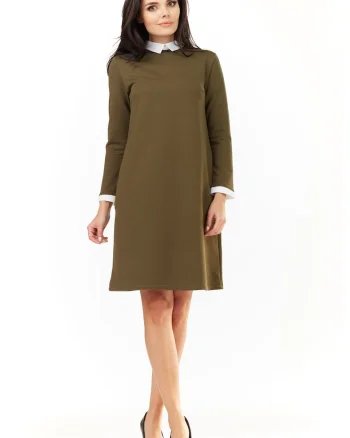 Rochie dama,  Bumbac, Kaki, A204