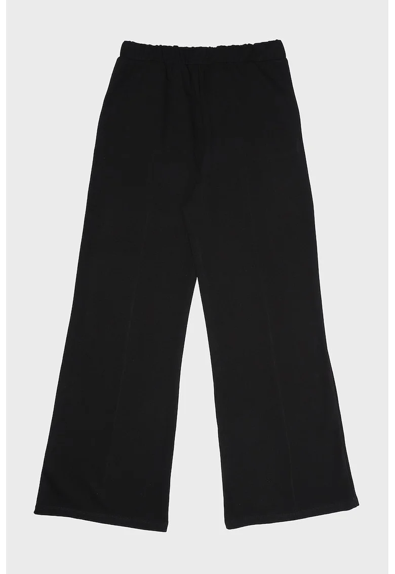 Pantaloni de trening cu croiala ampla si doua buzunare, Negru