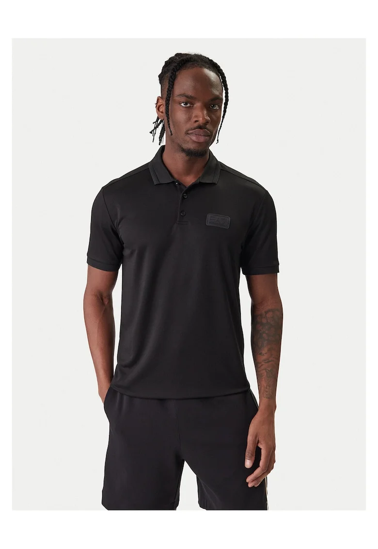 Tricou barbati,  slim fit, negrudwqfwq, Negru