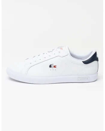 Pantofi sport de piele Powercourt, Albastru ultramarin/Alb optic