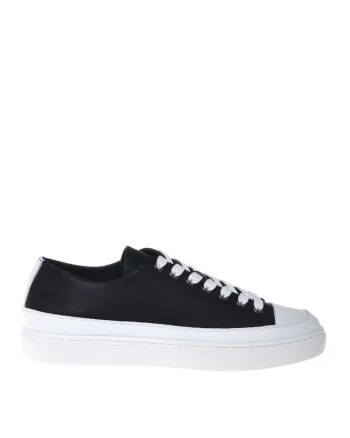 Tenisi low-cut de piele intoarsa, Negru
