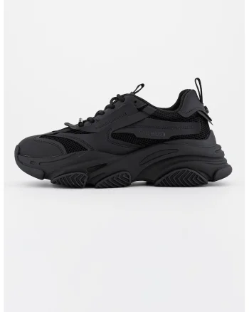 Pantofi sport cu insertii de plasa Possess, Negru