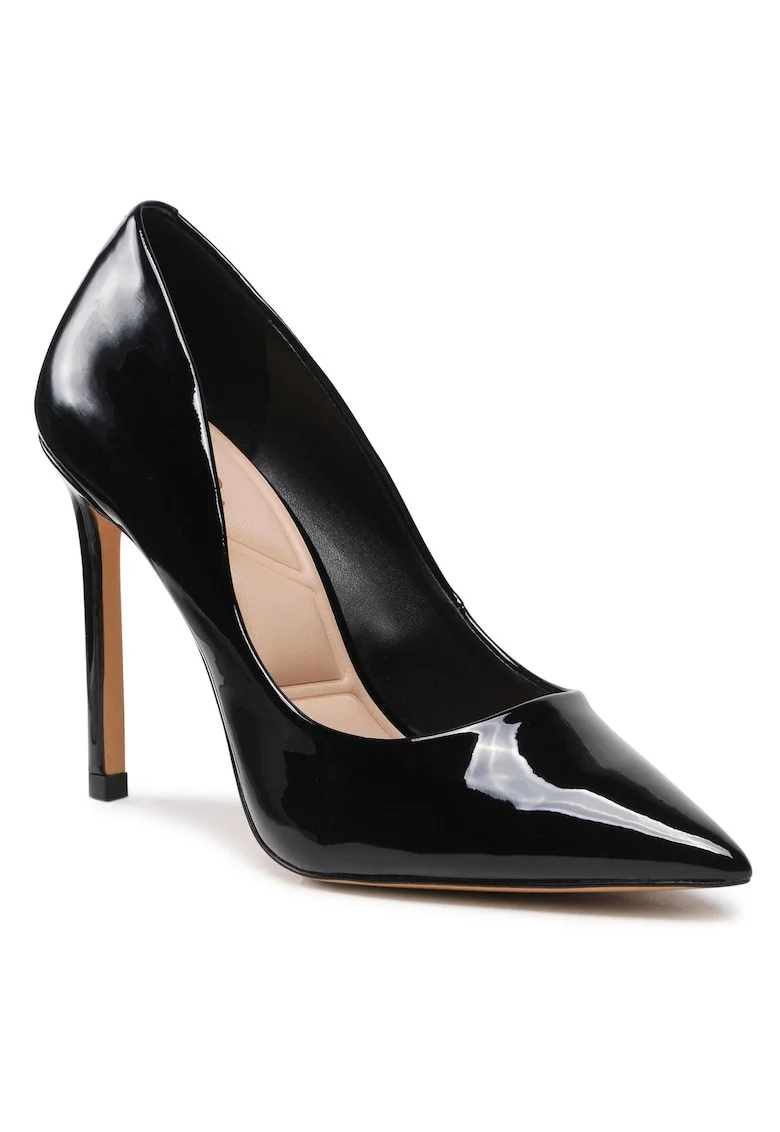 Pantofi dama,  piele ecologica, negru,