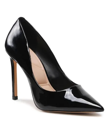 Pantofi dama,  piele ecologica, negru,