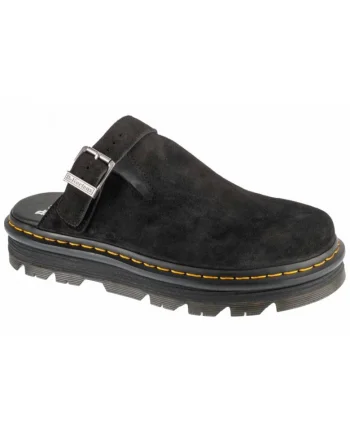 Slapi  model Zebzag, nubuc, unisex, negru