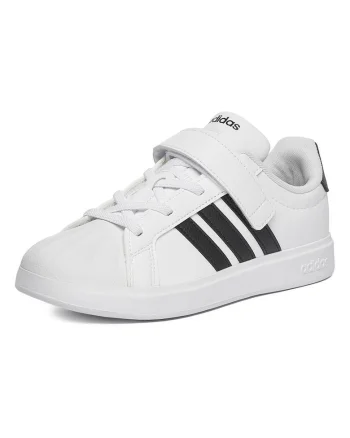 Pantofi copii,  sneakers, alb, piele ecologica, sistem inchidere Velcro