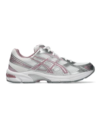 Pantofi sport din material textil Gel-1130, Alb/Visiniu/Argintiu