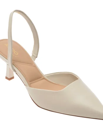 Pantofi eleganti ALDO albi, GAVEDESSI 115, din piele naturala