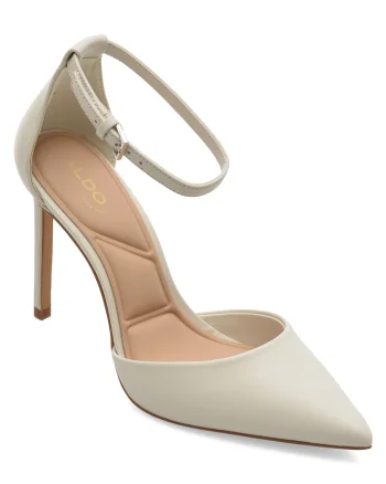 Pantofi eleganti ALDO albi, DERPERLA 121, din piele naturala