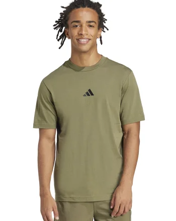 Tricou din bumbac cu logo brodat, Kaki