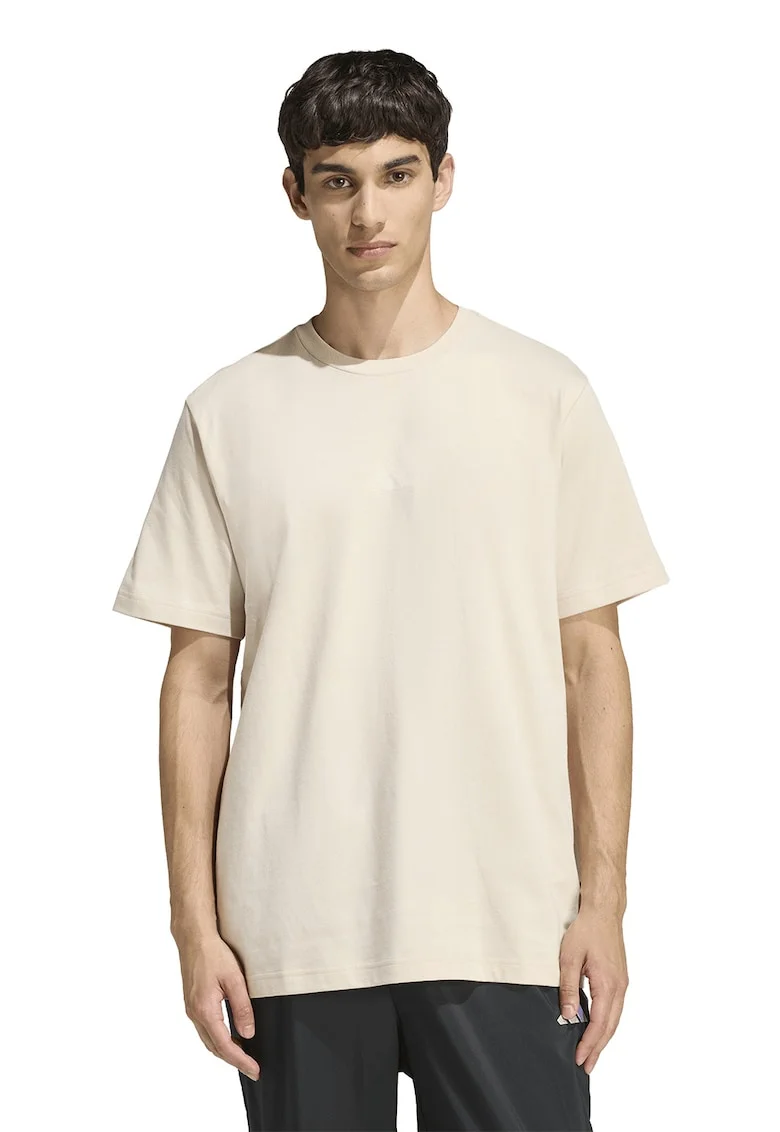 Tricou evazat de bumbac Stadium, Coral/Bej inchis