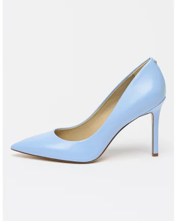 Pantofi de piele cu varf ascutit Hazel, Albastru azur