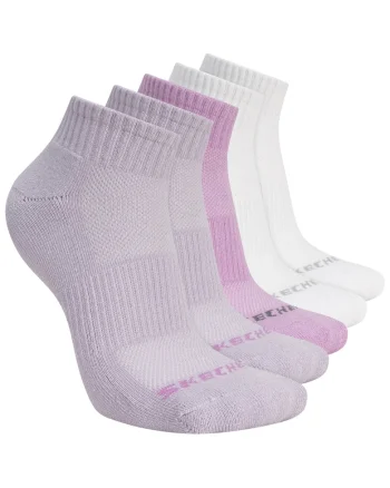 Set sosete Unisex,  3pk Unisex 1/2 Terry Qtr Crew 602095, Violet