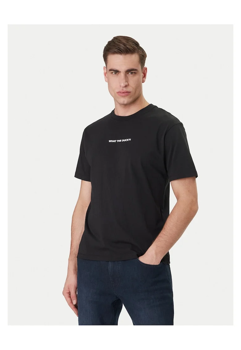 Tricou barbati  negru, bumbac organicfqfwq, Negru