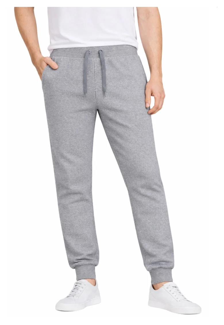 Pantaloni de trening cu buzunare cu refilet, Gri deschis