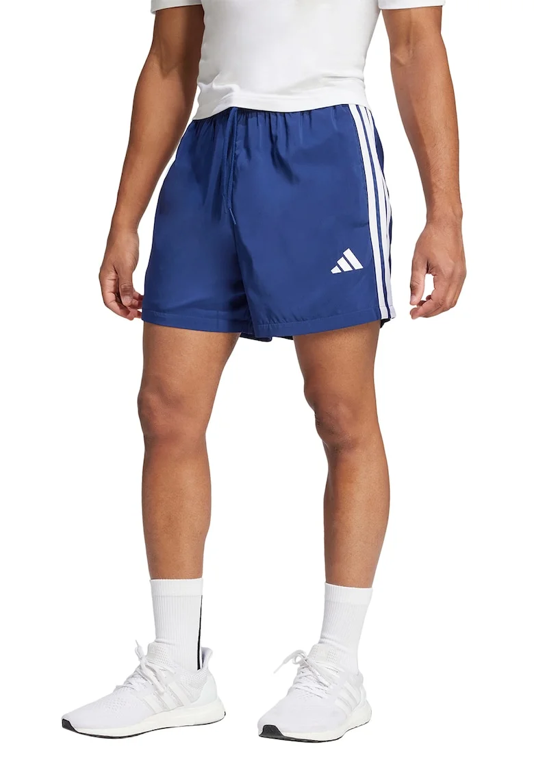Pantaloni scurti cu snur de ajustare si logo Chelsea, Alb/Albastru inchis