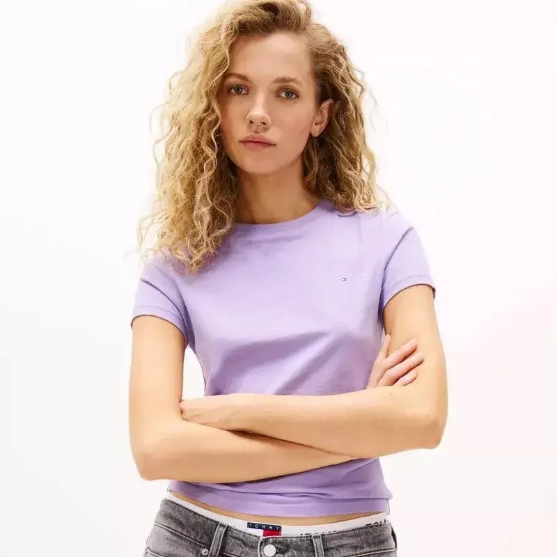 Tricou Tommy Hilfiger TJW SLIM LINEAR SS TEE EXT