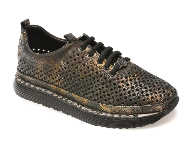 Pantofi sport GRYXX negri, 251YZ73, din piele naturala