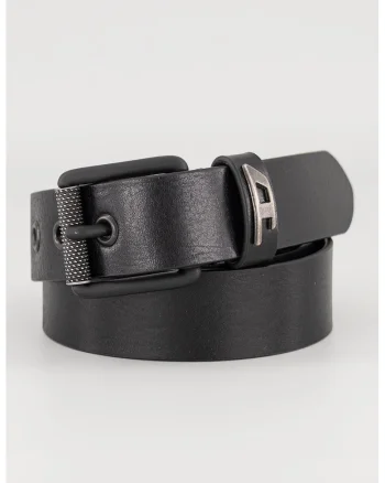 Curea de piele B-Dave, Negru