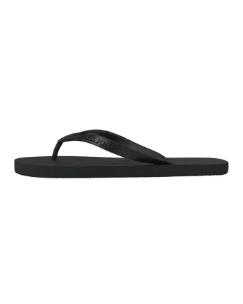 Papuci flip-flop de cauciuc, Negru stins