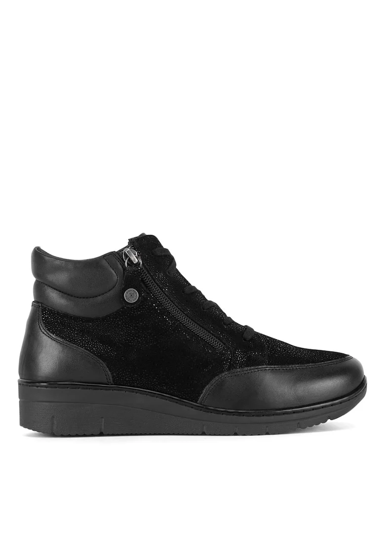 Ghete dama  negru, piele naturala, CEO-WI23-REBECA-22