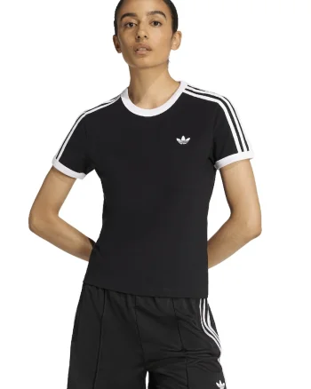 Tricou slim-fit cu decolteu la baza gatului, Negru/Alb optic