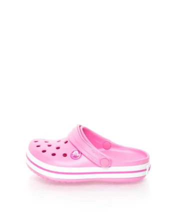 Saboti slingback relaxed fit Crocband, Roz pastel deschis
