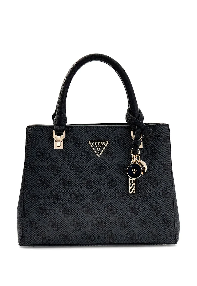 Geanta de umar cu model logo Noelle II, Negru/Gri antracit