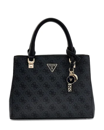 Geanta de umar cu model logo Noelle II, Negru/Gri antracit