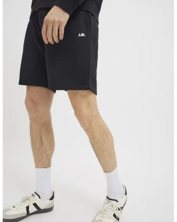 Pantaloni scurti cu talie medie, Negru
