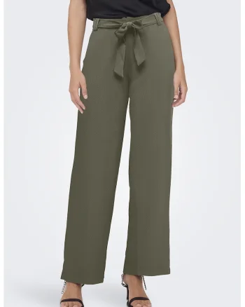 Pantaloni cu talie inalta, Verde feriga