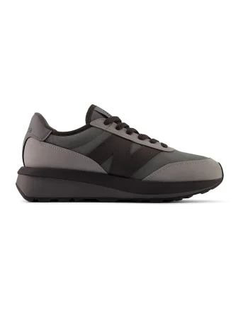 Pantofi sport cu garnituri din material sintetic si piele 370, Maro inchis