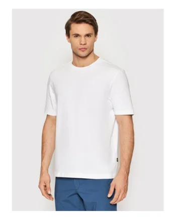 Tricou barbat,  alb, sintetic, Alb