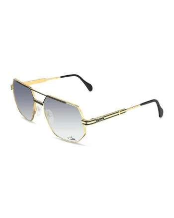 Ochelari de soare aviator cu logo discret, Auriu/Negru