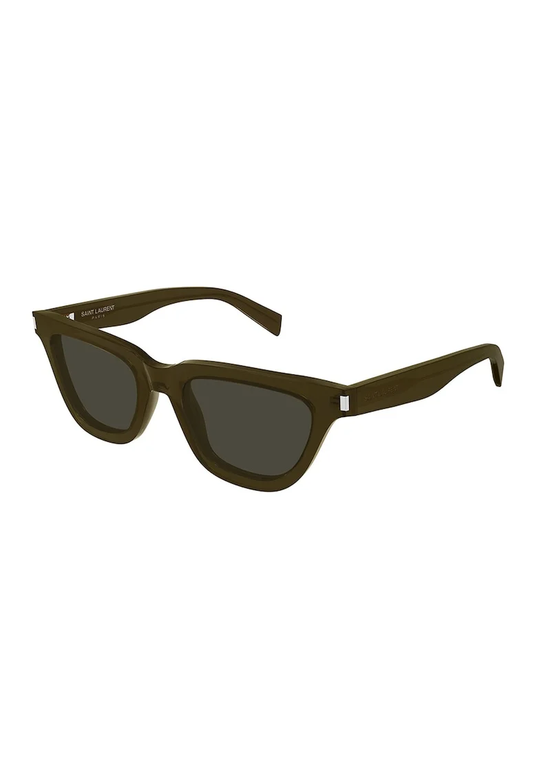 Ochelari de soare cat-eye cu lentile uni, Maro pamantiu