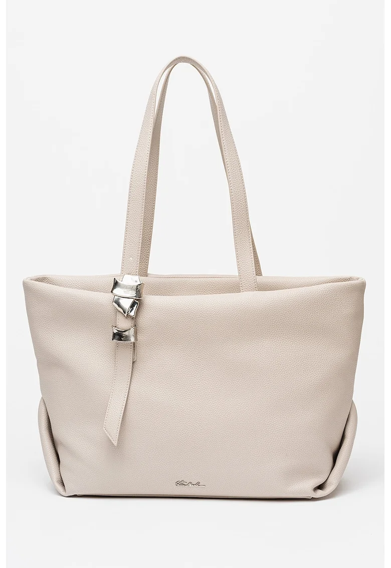 Geanta shopper cu bretele ajustabile Glace, Alb fildes