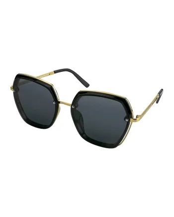 Ochelari de soare polarizati Teagan, 46598, Auriu/Negru