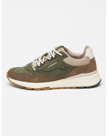 Pantofi sport cu garnituri din piele intoarsa Wilfred, Verde