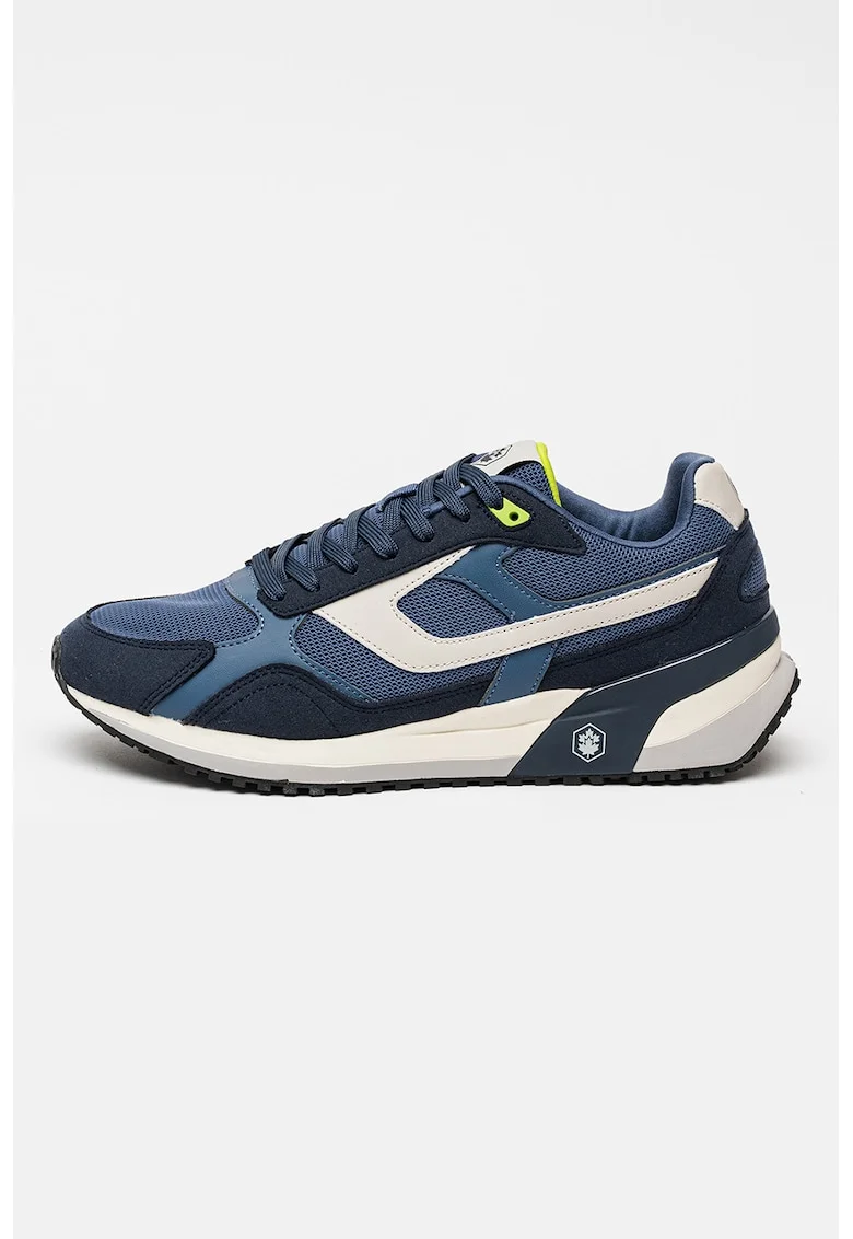 Pantofi sport din material textil cu sireturi Erre, Bleumarin