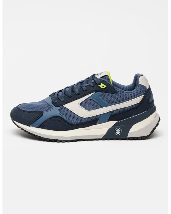 Pantofi sport din material textil cu sireturi Erre, Bleumarin