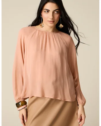 Bluza vaporoasa lejera, Roz somon
