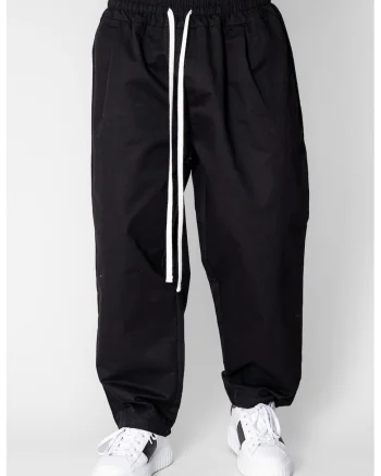 Pantalon lung drept cu buzunare Black 20981, Negru