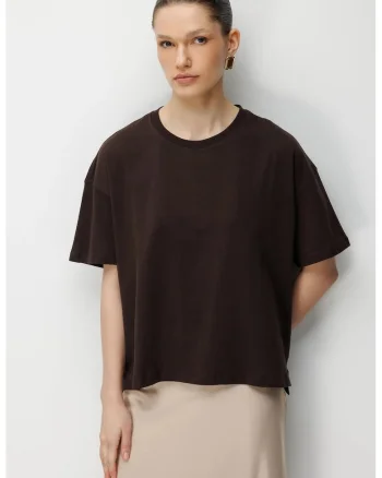 Tricou dama larg  maro