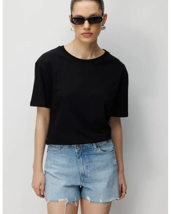 Tricou dama  negru, supradimensionat
