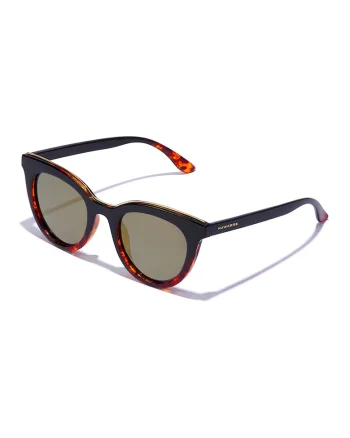 Ochelari de soare unisex polarizati, Negru/Maro