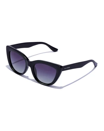 Ochelari de soare unisex cat-eye polarizati, Negru